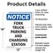 Signmission Fork Truck Parking And Charging Station OSHA Notice Sign, Plastic, 12in W x 18in L, 2PK OS-2PACK-NS-P-1218-V-12880 - alternate 3